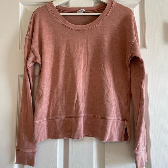 Splendid Women’s Small Sweatshirt, dusty rose - Picture 1 of 3
